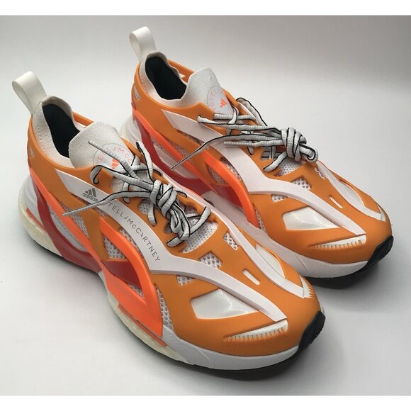 Adidas Women’s ASMC Solarglide Running Size 8.5 White/mOrange GY2921 - Picture 11 of 16